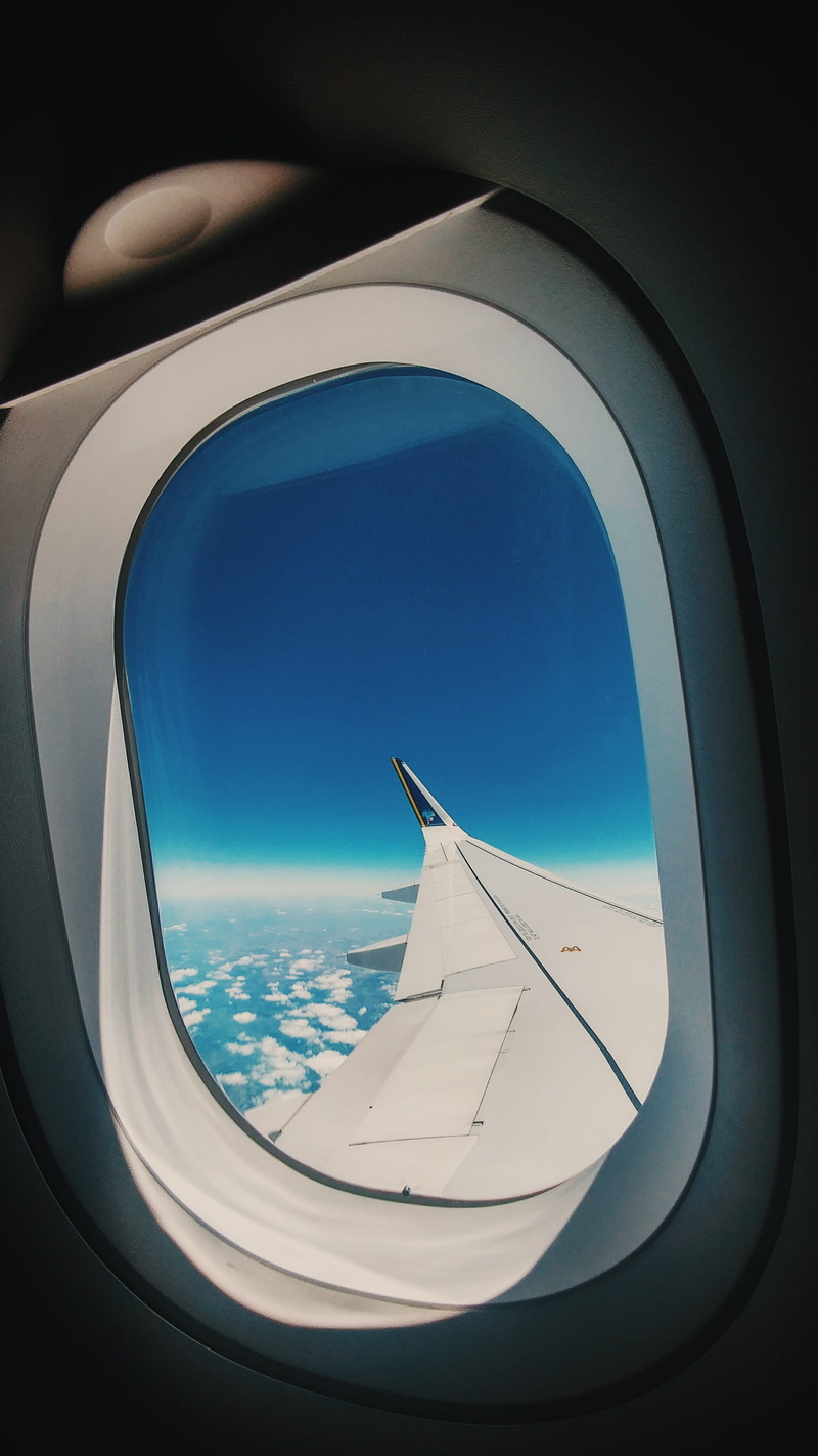 outdoors, window, transportation, aircraft wing, janela, 4K, aviao, ceu, azul, sky, flying, no people, public transportation, travel, aero, vehicle interior