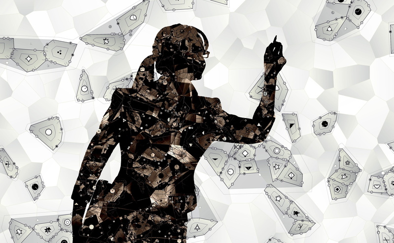 4K, large group of objects, white color, Artistic, human representation, voronoi, abundance, lines, fun, excess, teacher, creativity, anthropomorphic