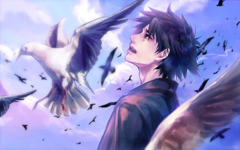 stay, fate, night, kiritsugu, animal, bird, kuwa, tears, tamachi, emiya, male, 720P