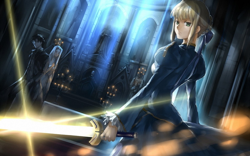 illuminated, one person, young adult, side view, Saber (Fate Series), Kiritsugu Emiya, light - natural phenomenon, blurred motion, communication, hairstyle