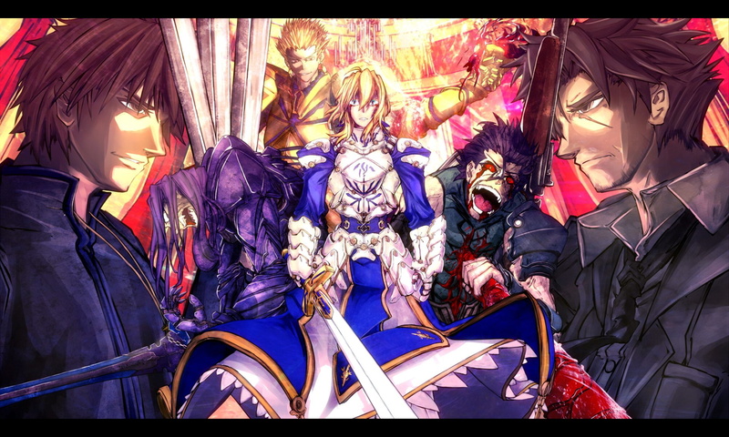 Archer (Fate/Zero), Saber (Fate Series), Kirei Kotomine, Fate/Zero, Assassin (Fate/Zero), Gilgamesh (Fate Series), Lancer (Fate/Zero), Fate Series, 1080P
