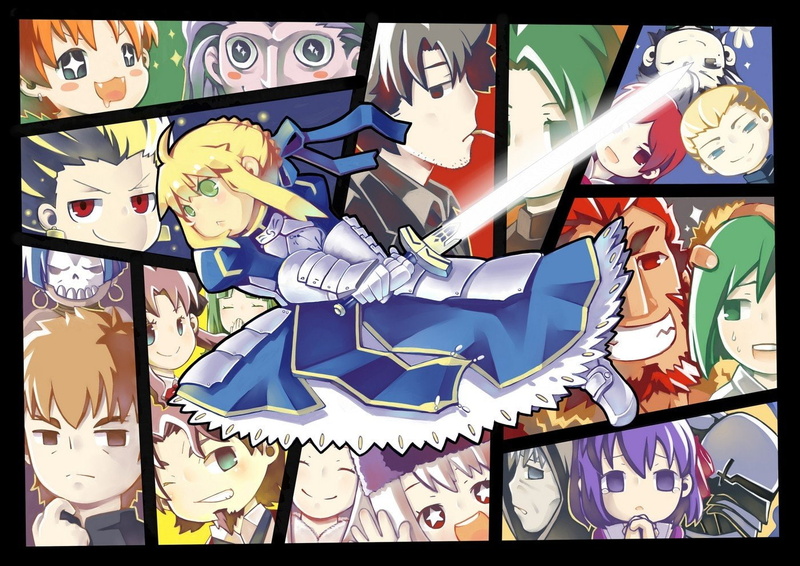 720P, Saber, Irisviel Von Einzbern, Gilgamesh, Fate, Rider (Fate, Fate Series, Zero, Kiritsugu Emiya