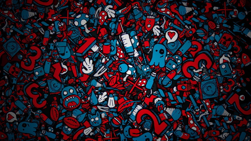 full frame, architecture, day, abundance, close-up, design, red, graffiti, no people, Jared Nickerson, multi colored, vibrant color, pattern, 720P, heart shape