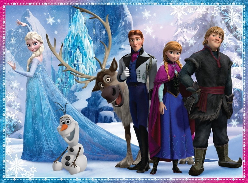 girl, Frozen (2013), standing, group of people, princess, females, elsa, snow queen, girls, childhood, males, man, winter, adult, anna, full length, togetherness