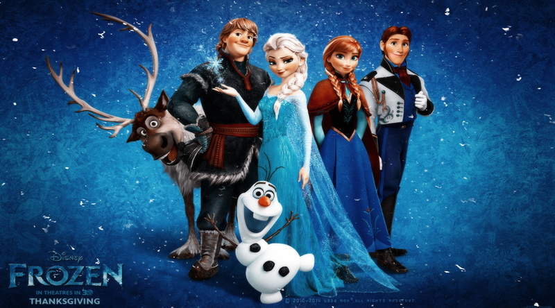 blue, arts culture and entertainment, humor, women, costume, fun, frozen, studio shot, screenshot, people, disney, blue background, 4K, indoors, Cartoons