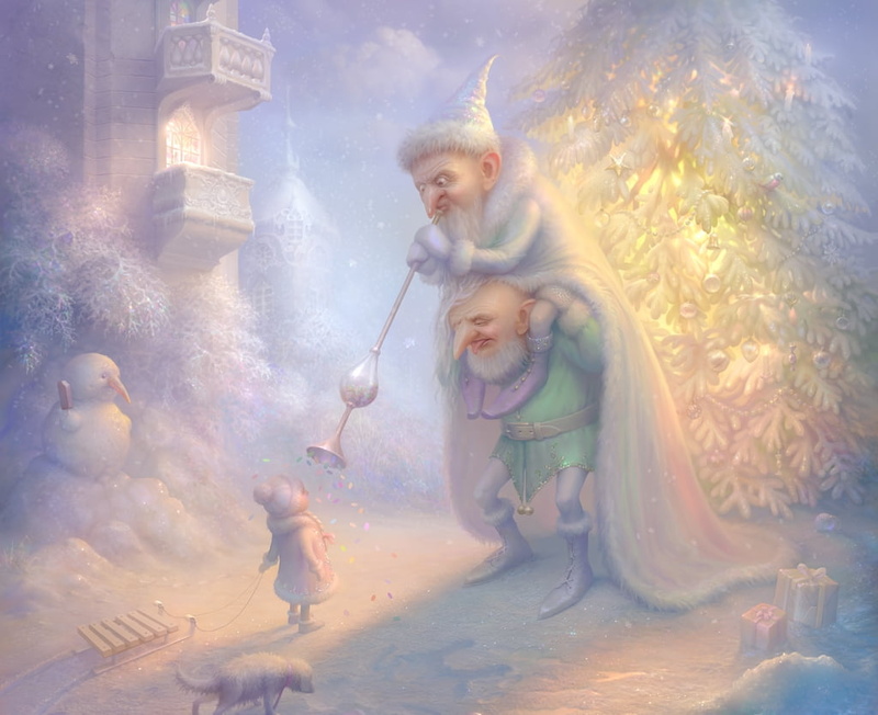 cornacchia-art, full length, dog, cornacchiaart, child, childhood, smiling, men, women, family, togetherness, 480P, luminos, snow, males, nature, christmas