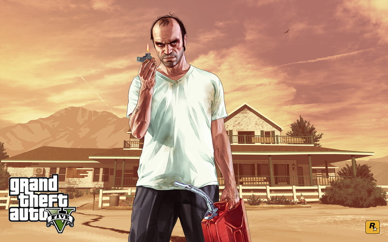 2K, Trevor Philips, Grand Theft Auto, video games, Video Game Art, Grand Theft Auto V, Rockstar Games