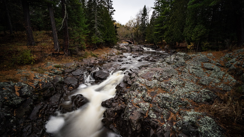 stream, long exposure, tree, motion, rock, north shore, daytime, trees, pine tree, flowing water, beauty in nature, land, rocky stream, desktop, plant