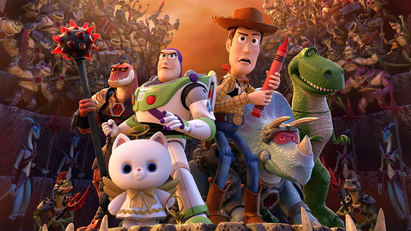 Toy Story, Pixar Animation Studios, Sheriff Woody, Buzz Lightyear, 4K