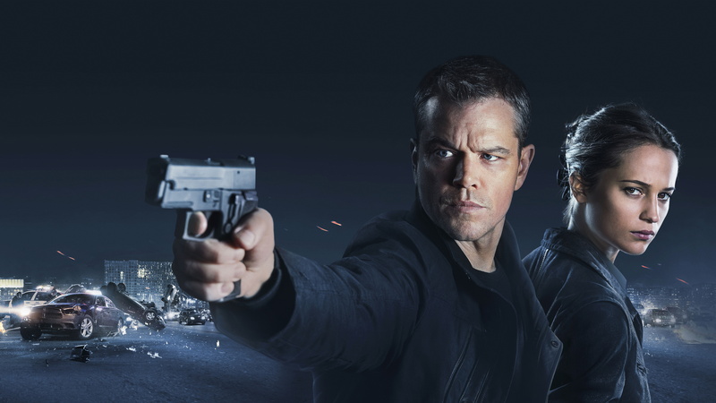 8K, Jason Bourne, Matt Damon, Alicia Vikander, 4K, 8K