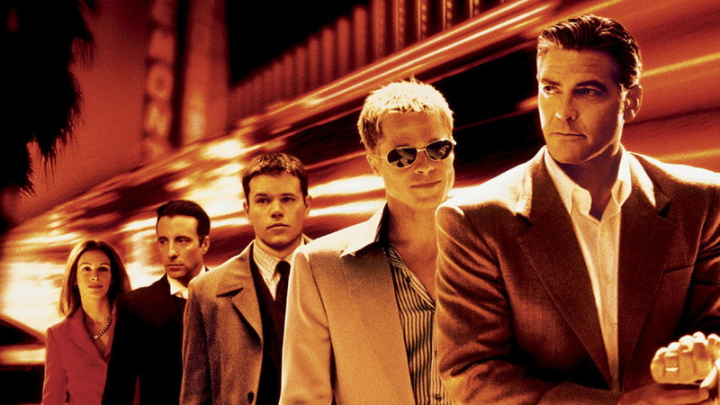 eleven, matt damon, george clooney, brad, pitt, oceans, george, matt, 1080P, brad pitt, team, damon, oceans eleven, clooney