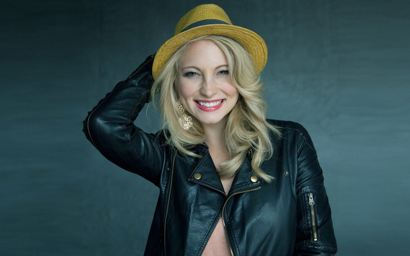Actress, Blonde, Blue Eyes, Hat, Actresses, 1080P, Smile, Candice Accola