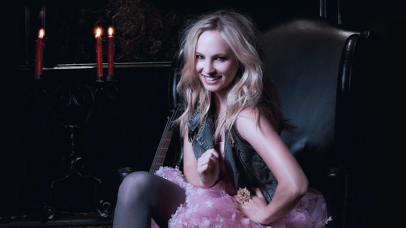 1080P, smiling, blondes, skirts, accola, women, stockings, candice