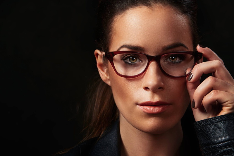 glasses, brunette, 1080P, hazel eyes, women, Rebekah Marine