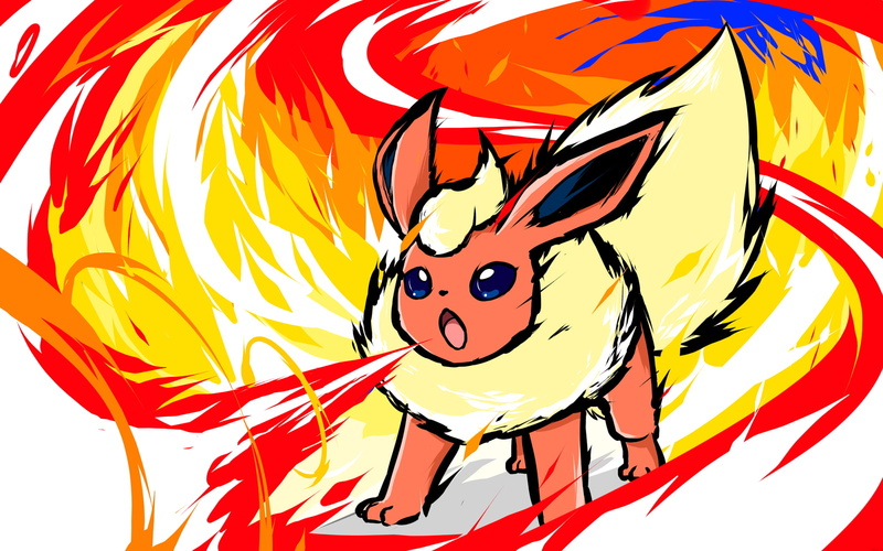 Flareon, Pokémon, 720P, ishmam