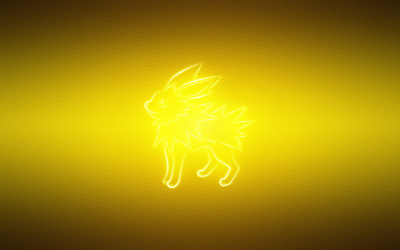 Jolteon (Pokémon), illuminated, 1080P, one animal, creativity, backgrounds, Eeveelutions, no people, technology, Pokémon, representation, animal themes