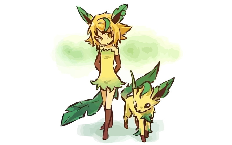Pokémon, Eeveelutions, Leafeon (Pokémon), Grass Pokémon, 720P