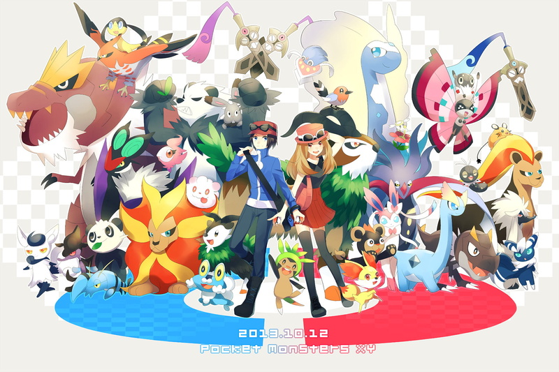 Girl, Blue Eyes, Fletchling (Pokémon), Boy, Pokémon, Skrelp (Pokémon), Pangoro (Pokémon), Noivern (Pokémon), Malamar (Pokémon), Thigh Highs, Boots, Hat