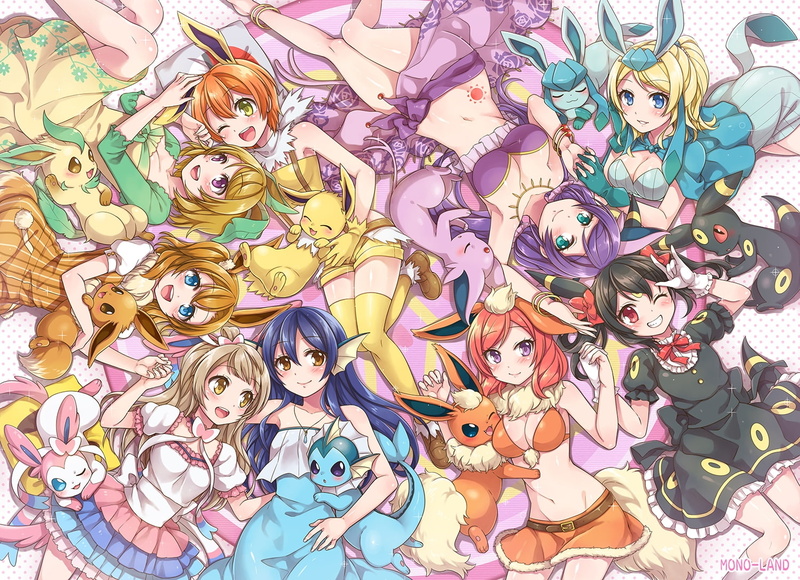 animal themes, flareon, full frame, high angle view, art and craft, choice, dress, pokemons, close-up, outdoors, abundance, mural, day, 720P, large group of objects