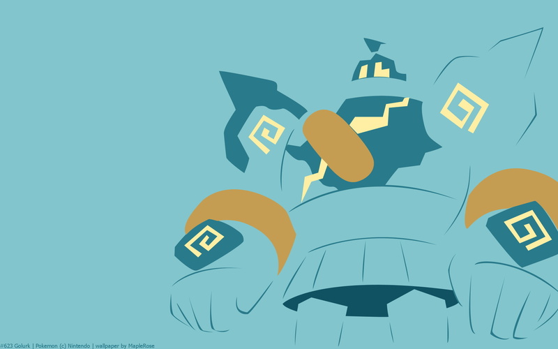 cartoon/comic, goluk, brown, pokemon, illustration, golurk, 1080P, hd, character, blue