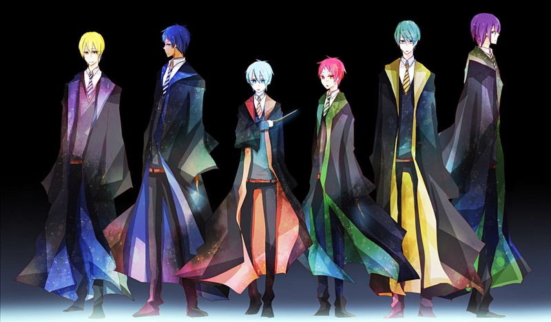 clothing, women, Shintarō Midorima, Seijūrō Akashi, Daiki Aomine, side by side, human representation, indoors, mannequin, dress, digital, Tetsuya Kuroko