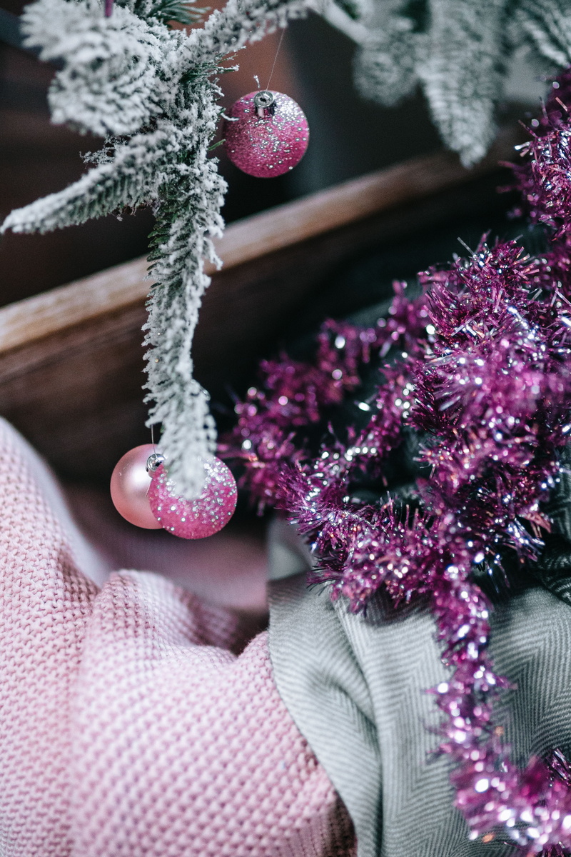 selective focus, vulnerability, tree, fragility, holiday, flower head, focus on foreground, flowering plant, season, christmas Ornament, winter, high angle view
