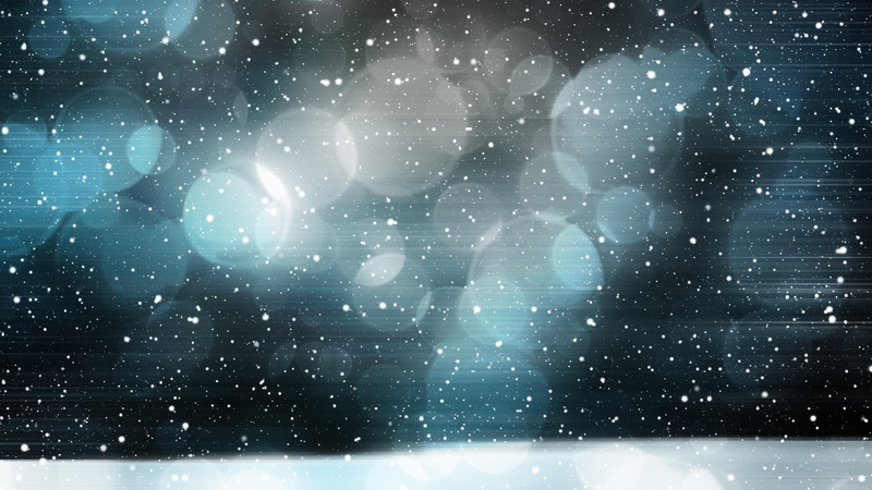 4K, winter, abstract art, darkness, night, snowfall, snowing, bokeh, abstract