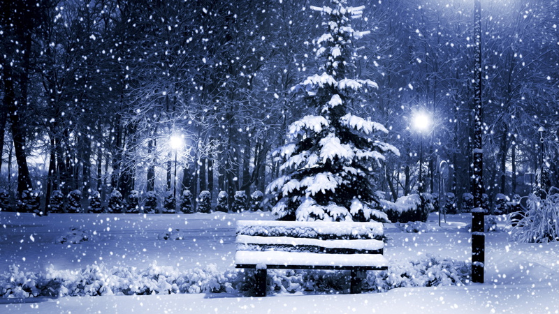 wintertime, xmas, snowing, illustration, 8K, 8k, park, winter, christmas, bench, snow, snowy, 8k uhd, snowfall, winter season