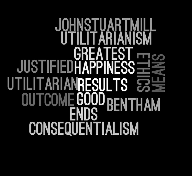 chaos, sign, capital letter, ethics, note, utilitarianism, cut out, no people, indoors, single word, warning sign, dining, quote, black background, john stuart mill