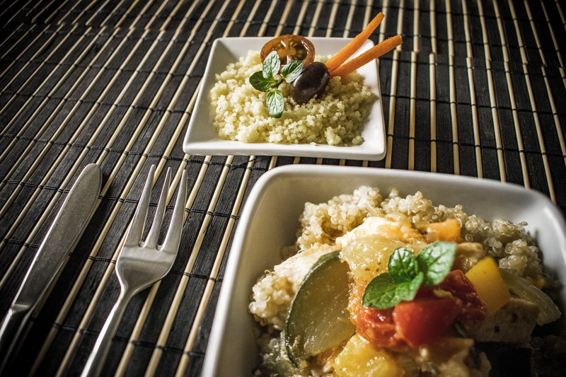 tray, tomato, vegetarian, pact, healthy, plate, serving size, rice, freshness, dish, close-up, quinoa, food, gastronomy, table, high angle view, ready-to-eat