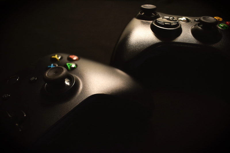dark, pool ball, multi colored, fun, digital, arts culture and entertainment, Console, connection, pact, still life, black color, night, 4K, indoors, personal accessory