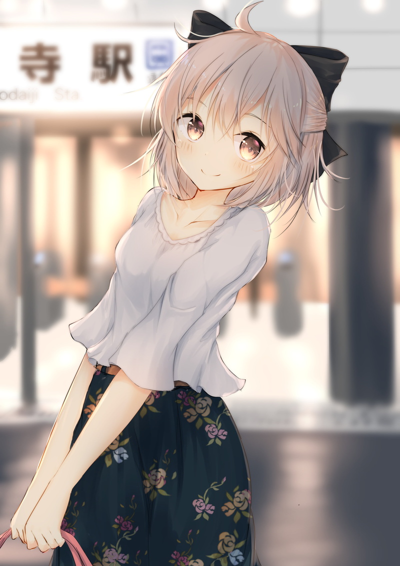 blonde, 2K, anime girls, brown eyes, anime