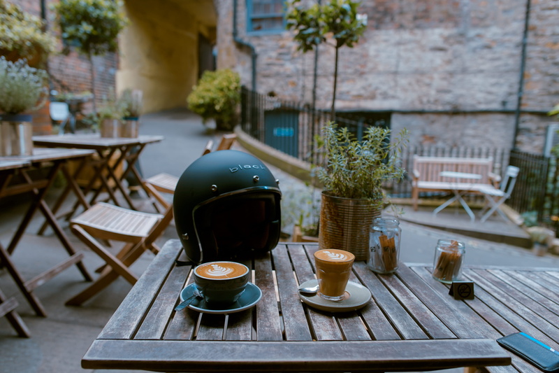wooden, day, seat, architecture, black, wood - material, crockery, coffee shop, brown, coffee, near, helme, cups, coffee - drink, helmet, espresso, cup