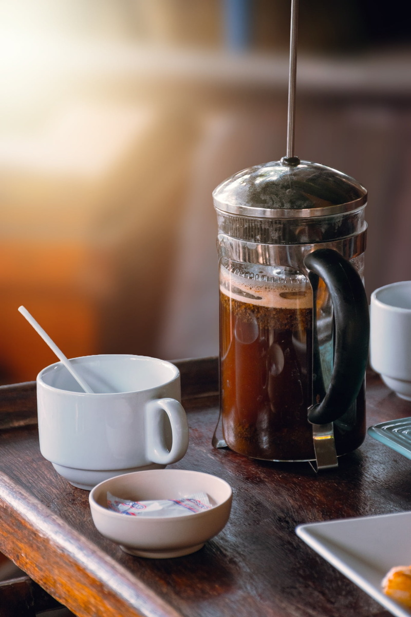 eating utensil, jar, bowl, freshness, drink, kettle, spoon, cafe, tea - hot drink, teabag, still life, food, restoration, beside, mug, cup, bokeh, piston