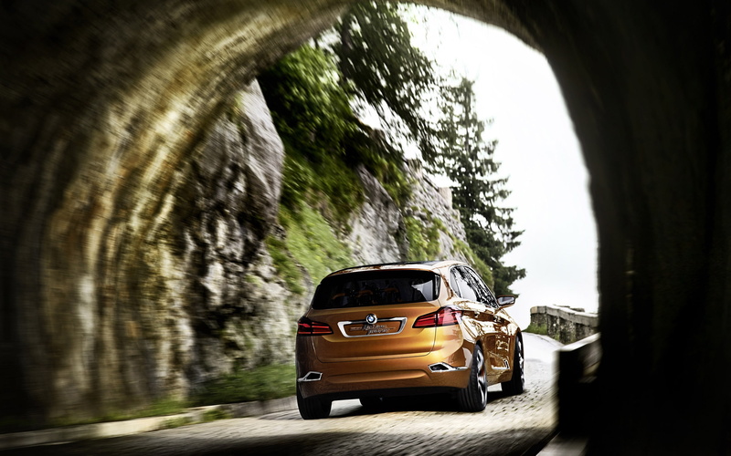 rear, active, bmw concept, 2K, bmw concept active, bmw concept car, gold, bmw, concept, suv