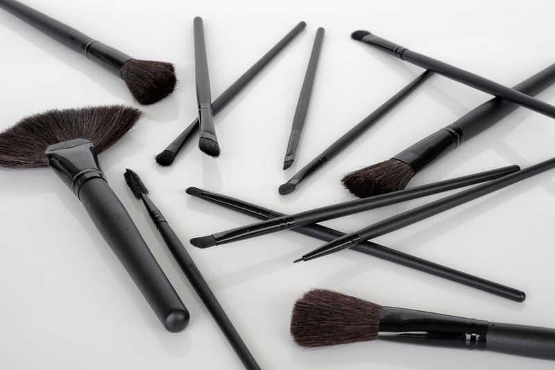 cosmetics, still life, merchandise, studio shot, gray, group of objects, brush, gray background, personal Accessory, white background, set, beauty Product