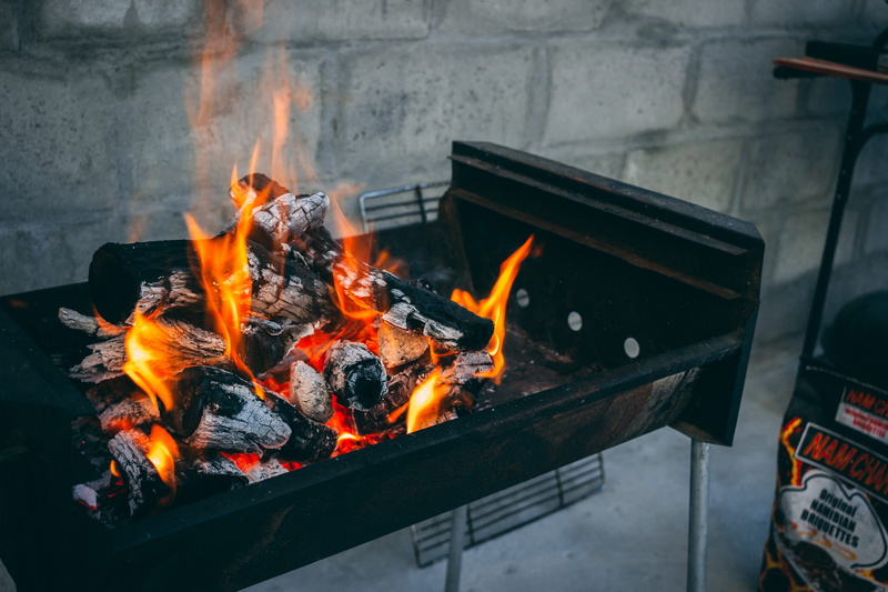 orange color, fire, logs, glowing, no people, nature, africa, charcoal, smoker, braai, food, outdoors, 5K, wood - material, heat - temperature, flame