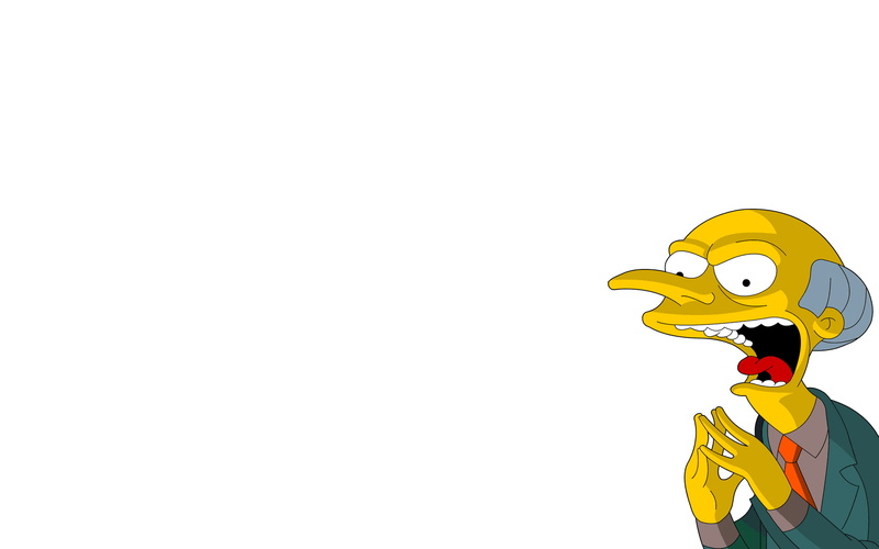 cartoon/comic, white, simpsons, mr, hd, the, 1080P, burns