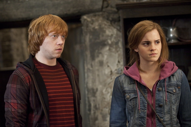Harry Potter and the Deathly Hallows: Part 2, Ron Weasley, Hermione Granger, 1080P, Harry Potter