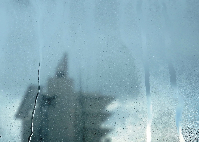 urban, window, glass, nature, structure, day, high rise, transparent, winter, cold, steamed up, pattern, drops, raindrop, close-up, wet, cold temperature