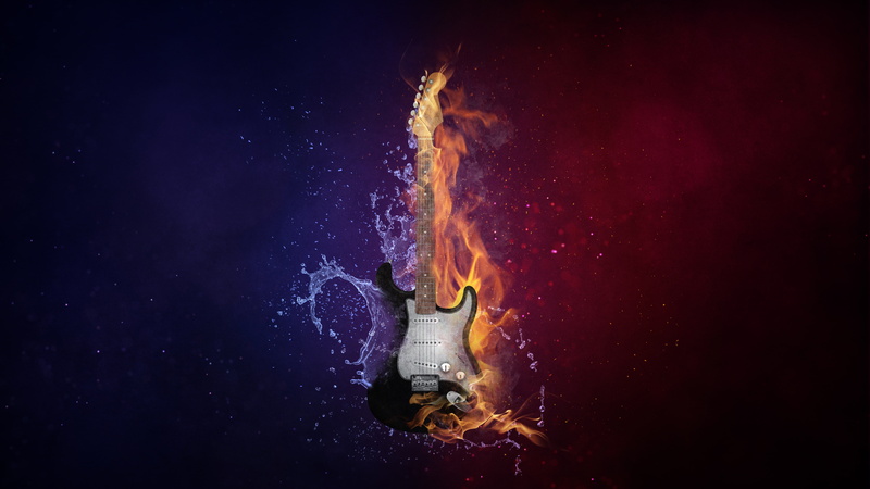 5K, Water, Guitar, Fire, 5K