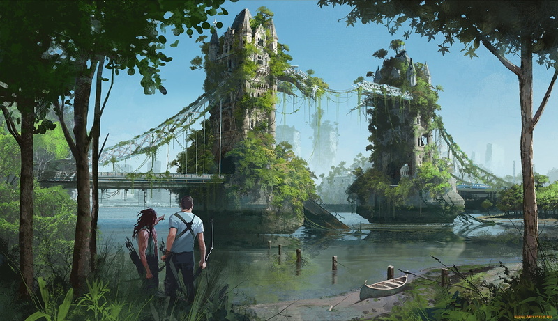 fantasy, other times, 1080P, post Apocalypse, tower bridge