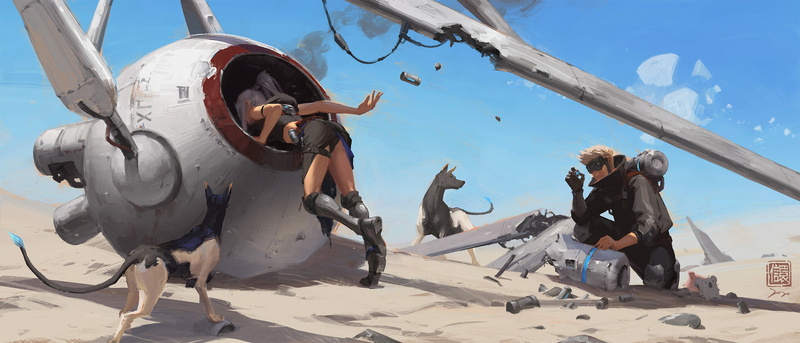 1080P, Kan Liu, fantasy art, post apocalypse