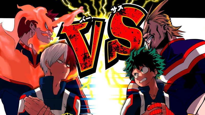 My Hero Academia, Boku no Hero Academia, Shoto Todoroki, Toshinori Yagi, Anime, All Might, Izuku Midoriya, 1080P, Endeavor (Boku no Hero Academia)