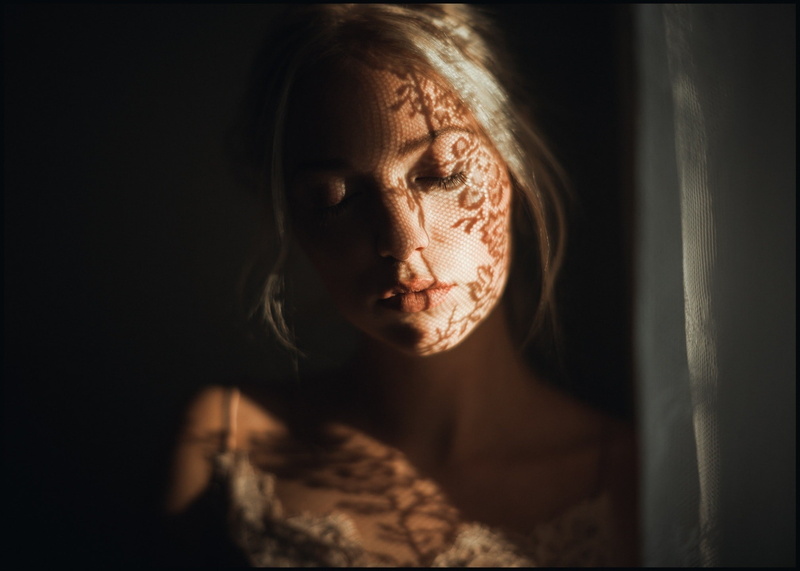 headshot, beautiful woman, women, lighter, window, human face, brown hair, hairstyle, pattern, sadness, indoors, model, shadow, serious, blonde, portrait
