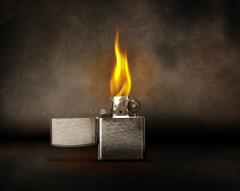 Elements, box - container, silver, burning, gold colored, glowing, single object, yellow, Light, studio shot, fire - natural phenomenon, matchstick, flip