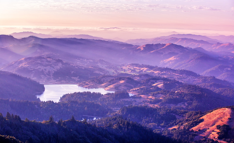 Explored, tree, 720P, higher, Mountains, morning, outdoors, mountain Peak, mountain, hills, forest, autumn, sky, view, fog, Rays, scenics, area, hill