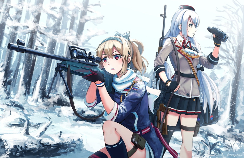 Video Game, SV-98 (Girls Frontline), SVD (Girls Frontline), 1080P, Girls Frontline