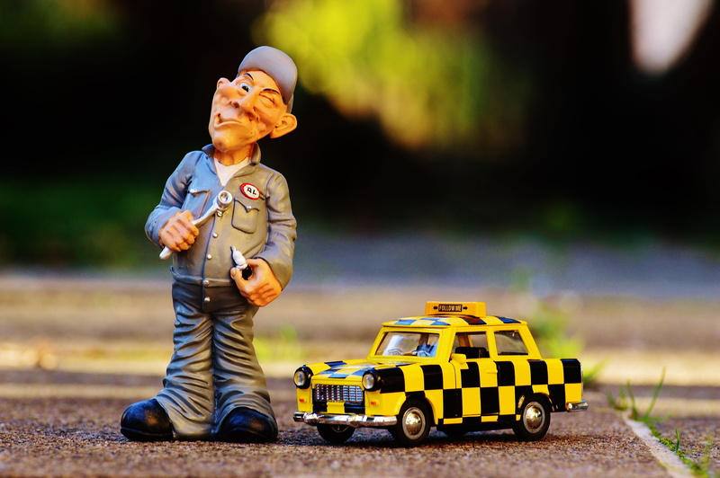 males, fun, full length, mode of transportation, figure, wrench, offspring, innocence, toy, yellow, auto mechanic, men, funny, transportation, toddler