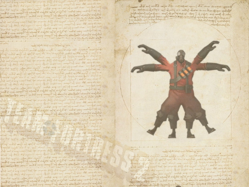 built structure, male likeness, art and craft, wall, day, Team Fortress 2, sculpture, indoors, architecture, Pyro (character), humor, wall - building feature
